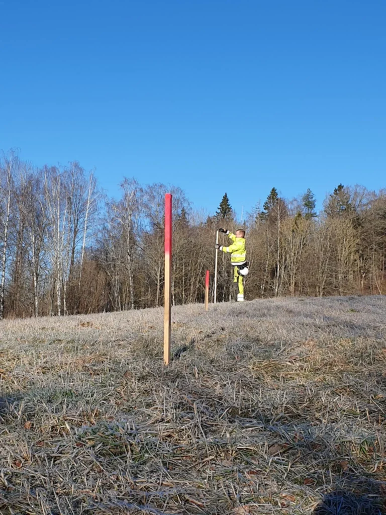 Utsättning Utstakning - Mätprisma