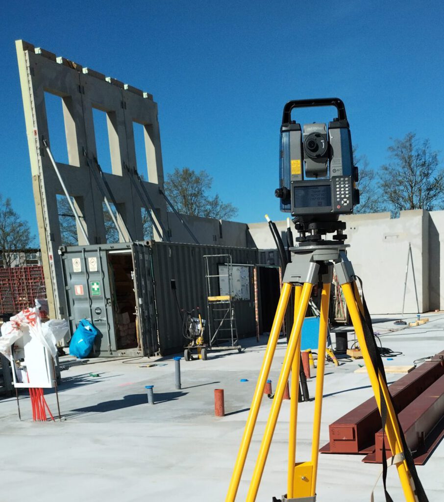 Totalstation vid utsättning